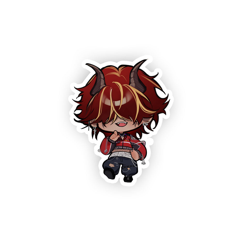 Abaddon Hair Up Chibi Sticker