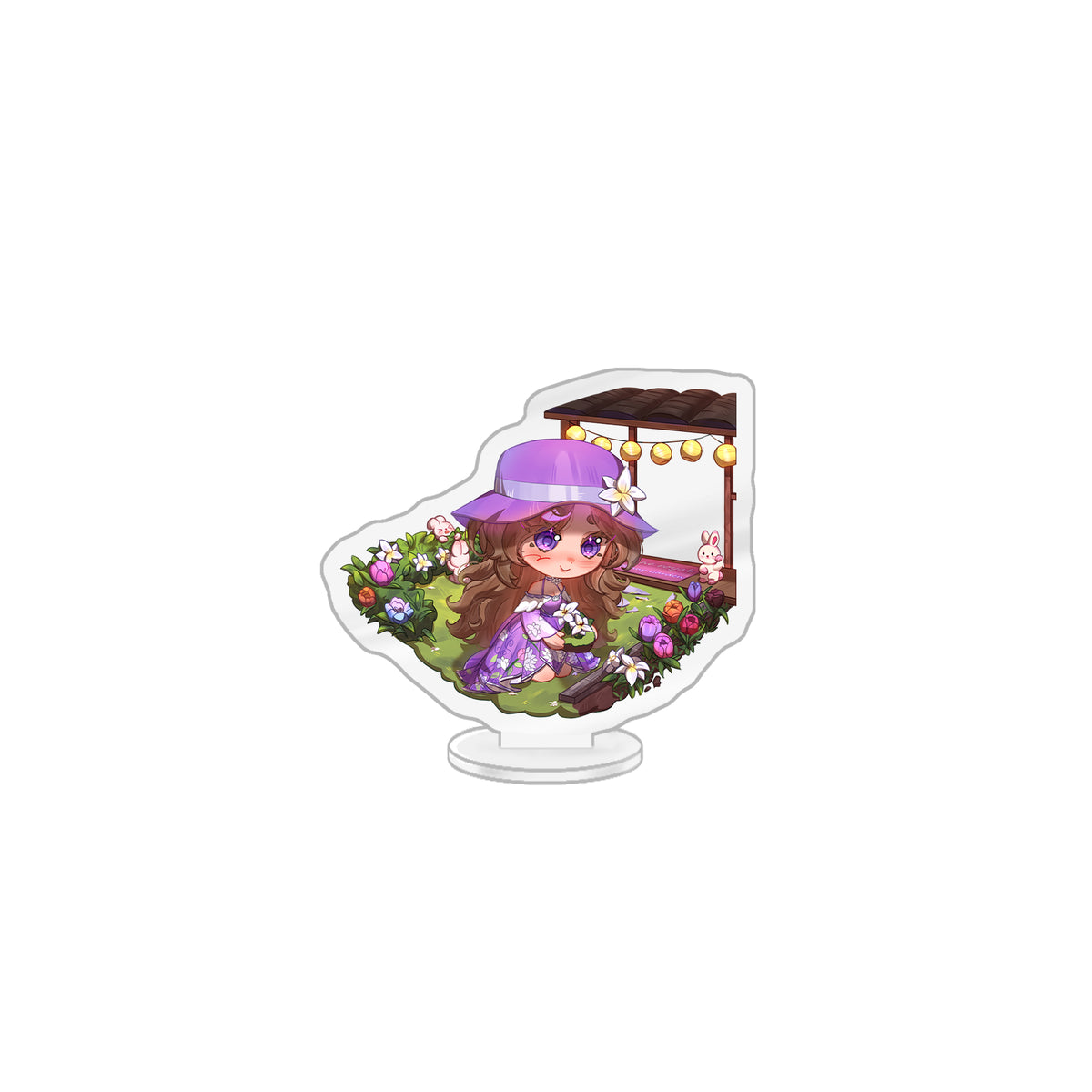 BunnyWinterLily Gardening Mini Standee