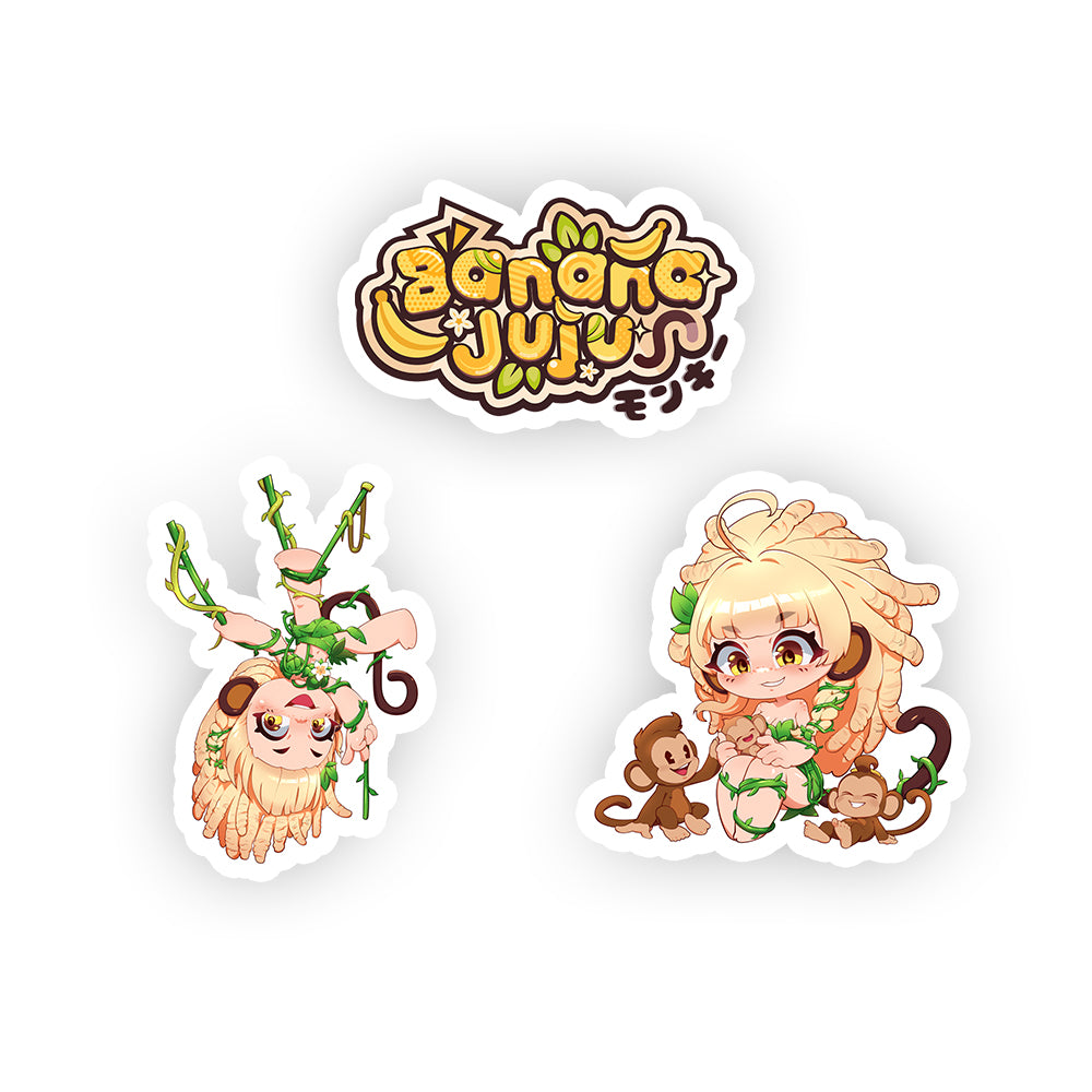 BananaJuju 'Monkey' Sticker Pack
