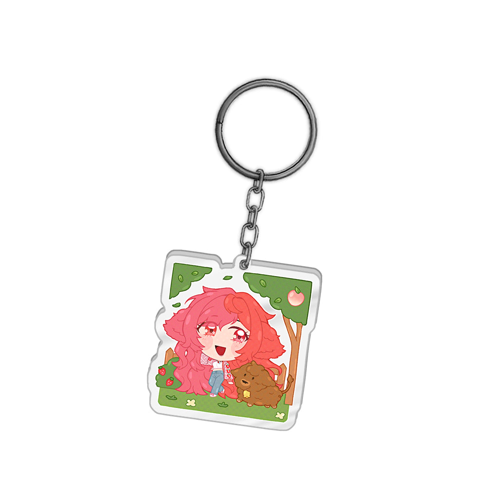 BendingSilverSpoons "Orchard" Keychain