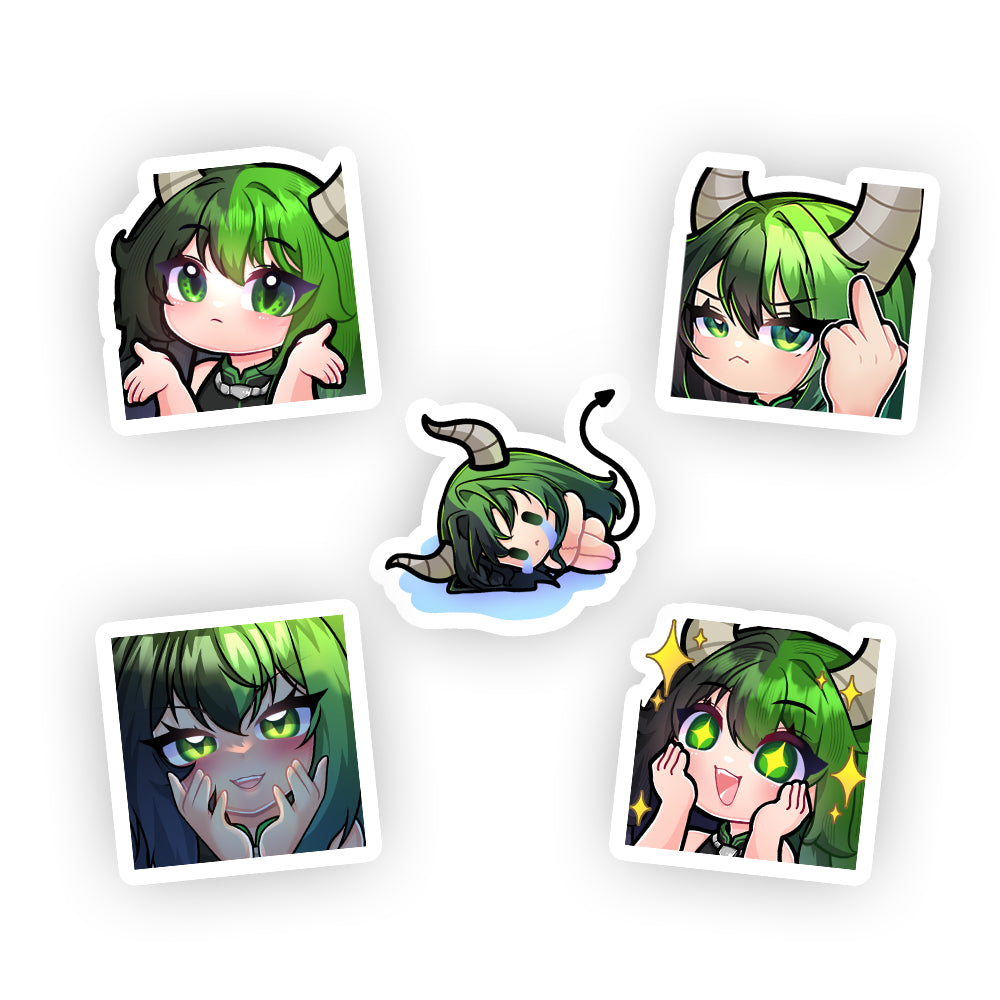 Bonesy "Demon Emotes" Sticker Pack