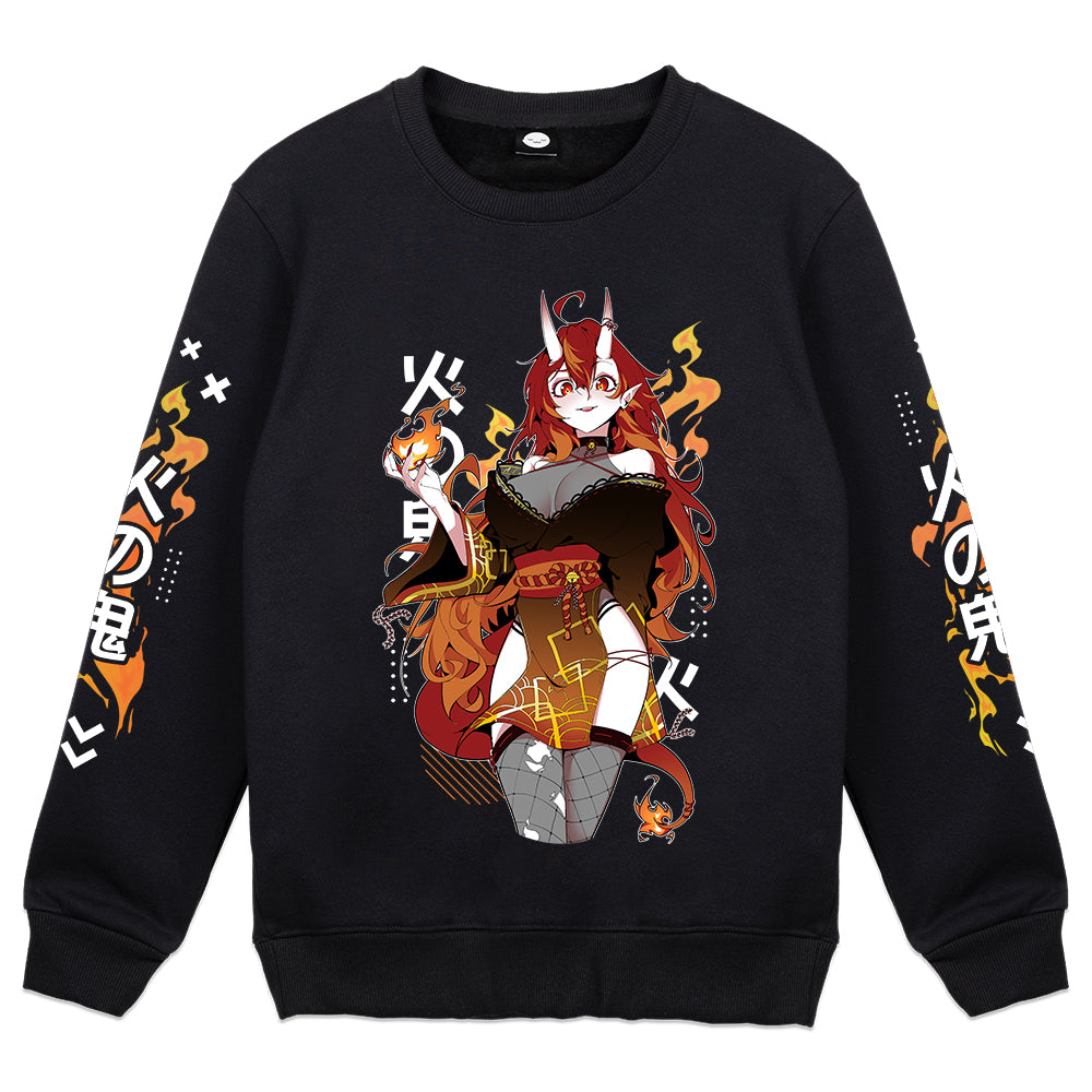 FireOniRei Anime Streetwear Crewneck