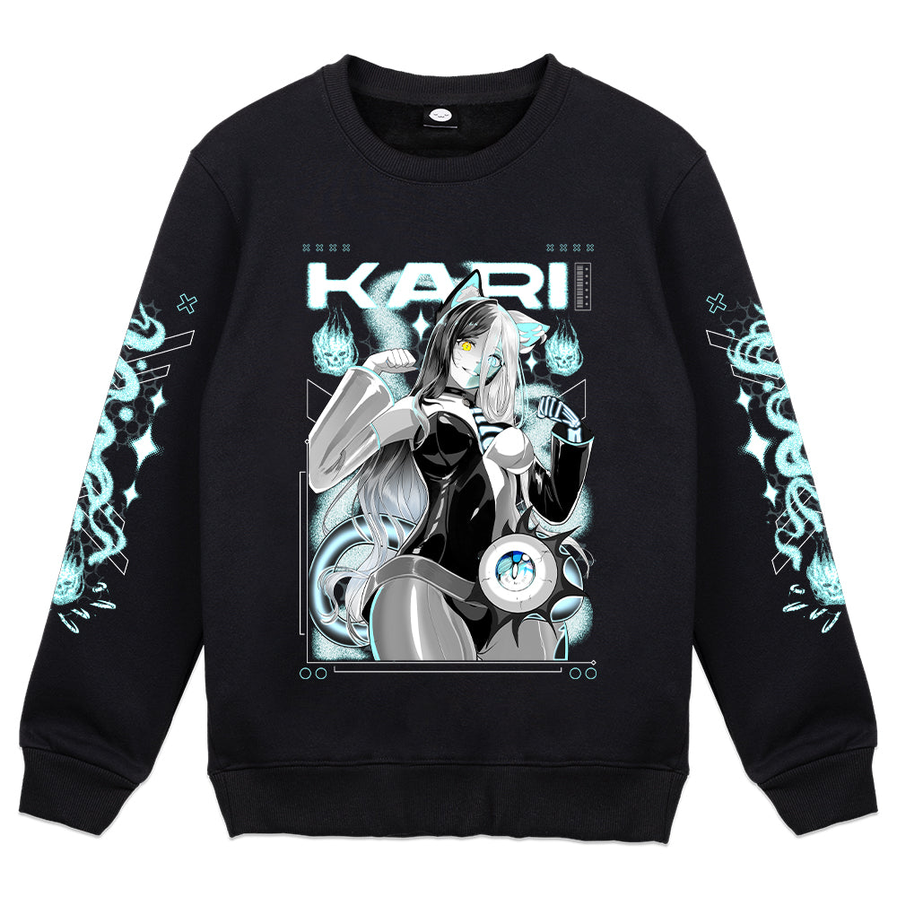 Kari Ghostly Cat Crewneck