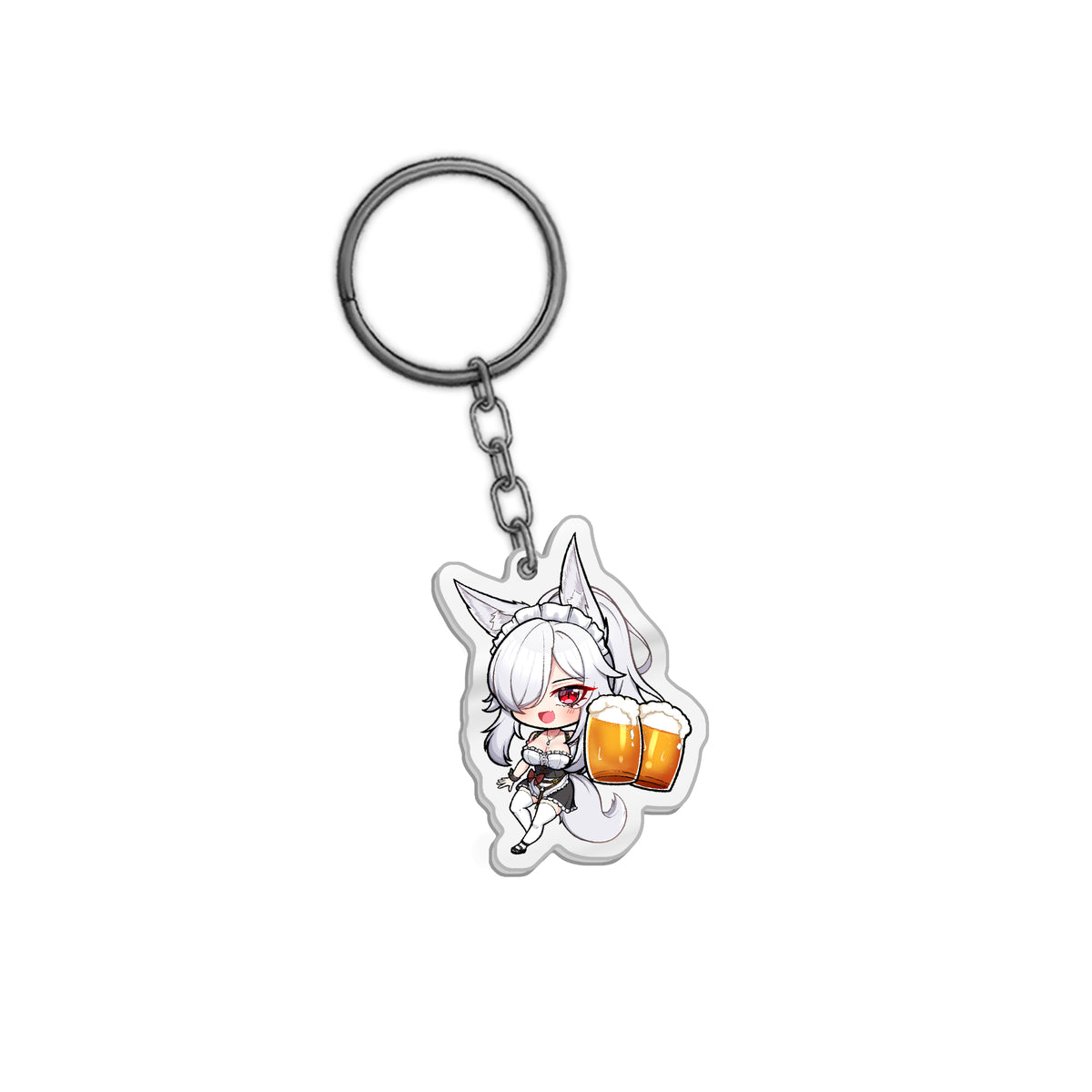 Discordia Chibi Drinks On Keychain