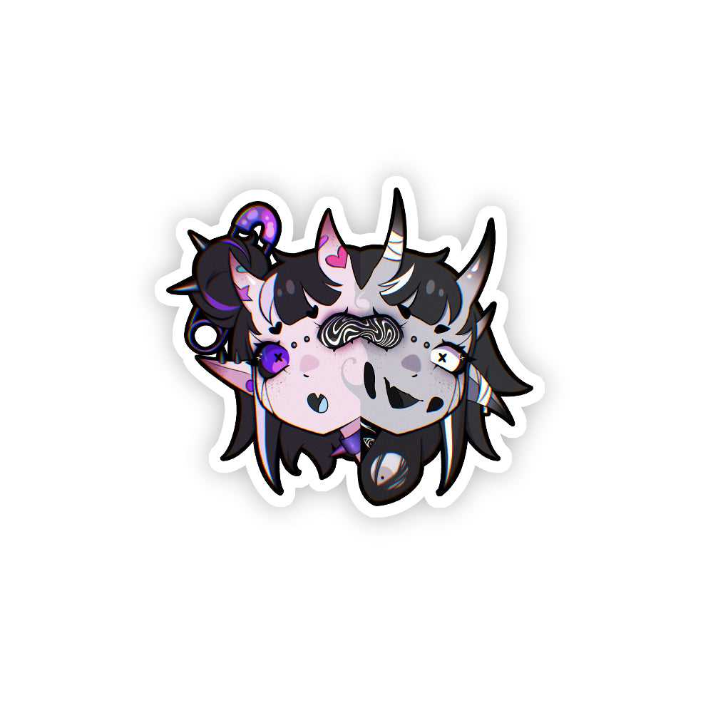 Eyara "Double Horror, Double Fun" Sticker