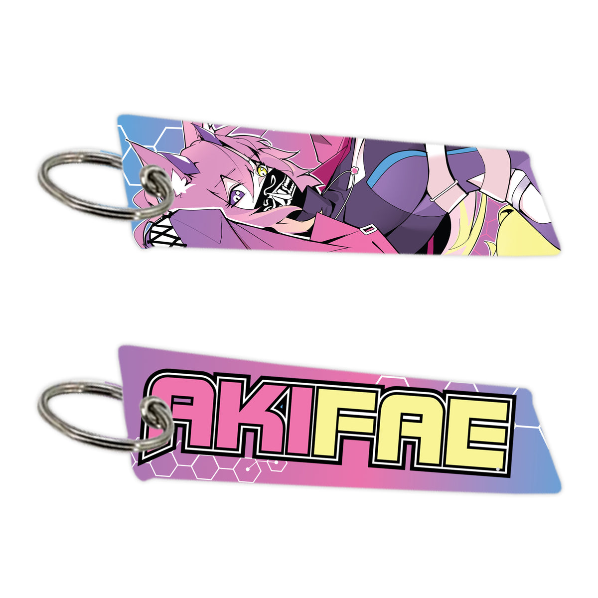 AkiFae Jet Tag Keychain