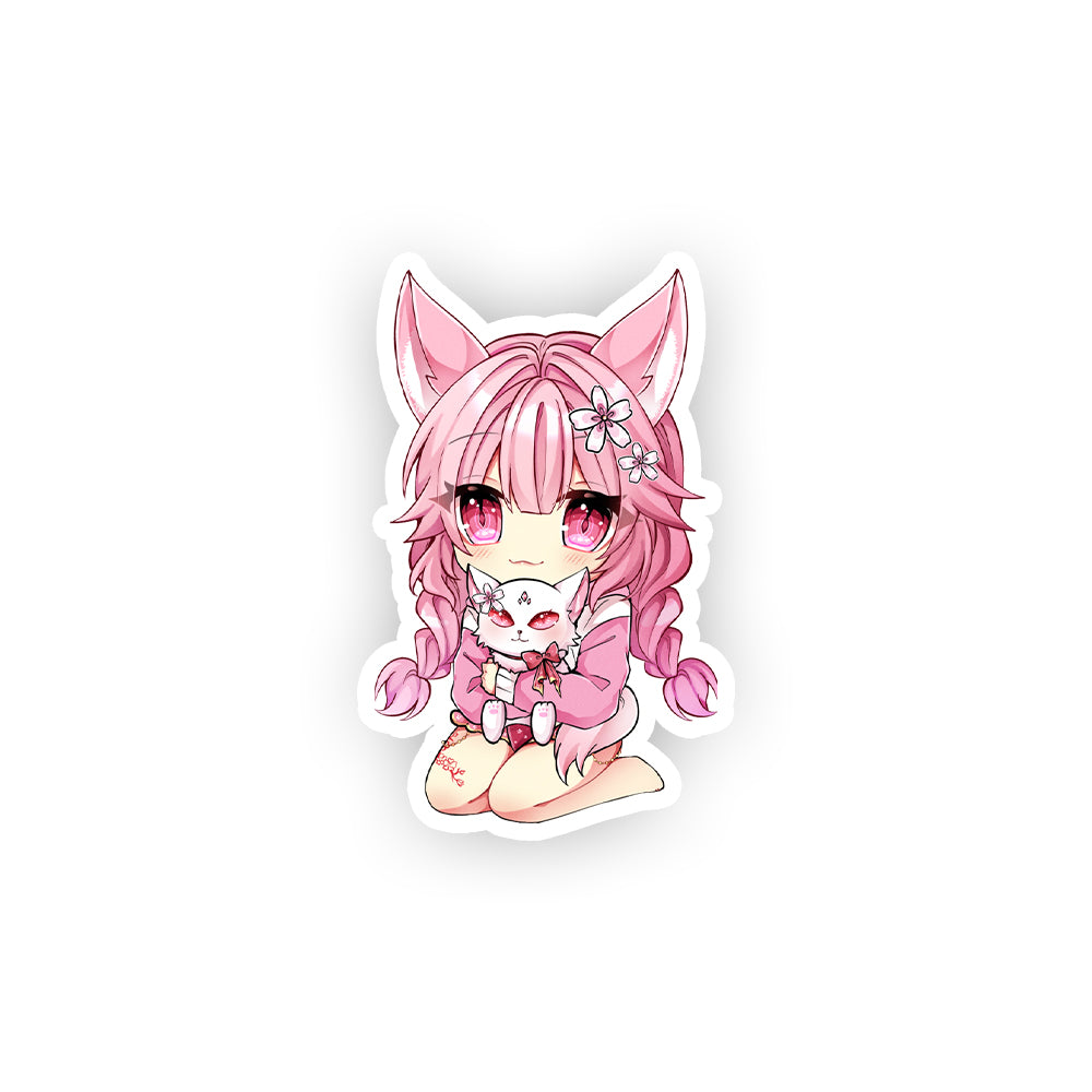 Kitsfu Hugging sticker