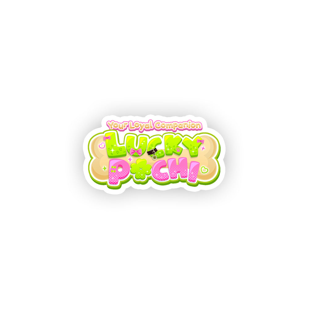 LuckyPochi Logo Sticker