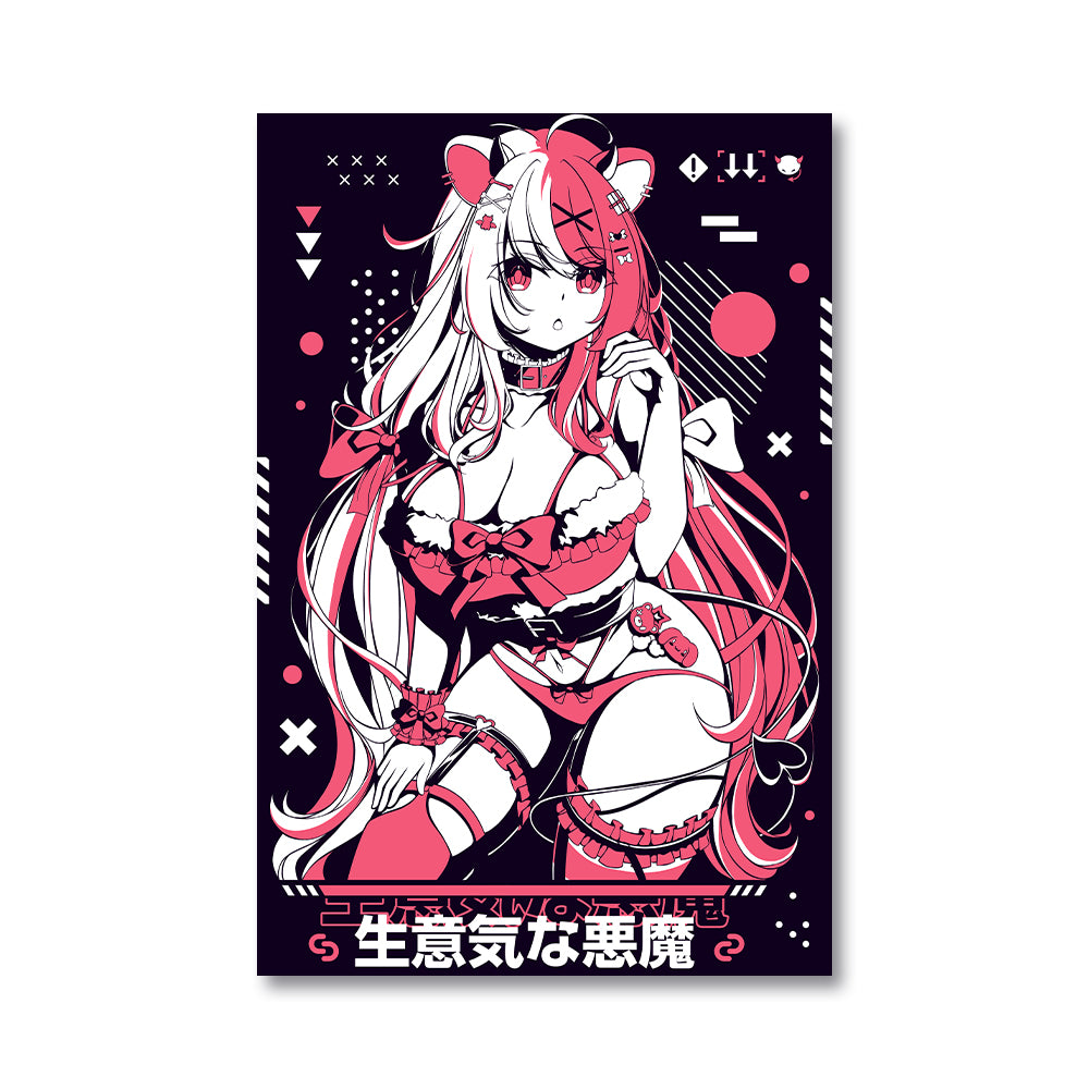 Lucky Akuma Devil Bear Poster