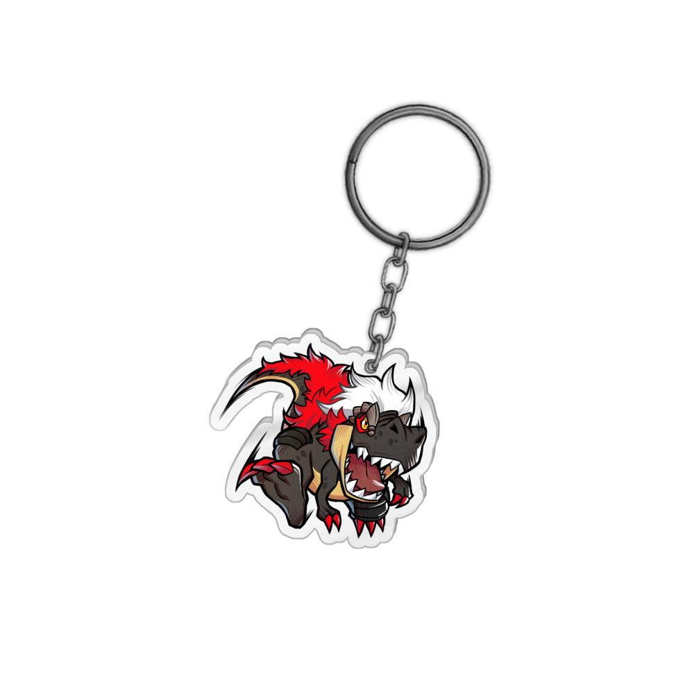 Redclaw Chibi Dino Keychain