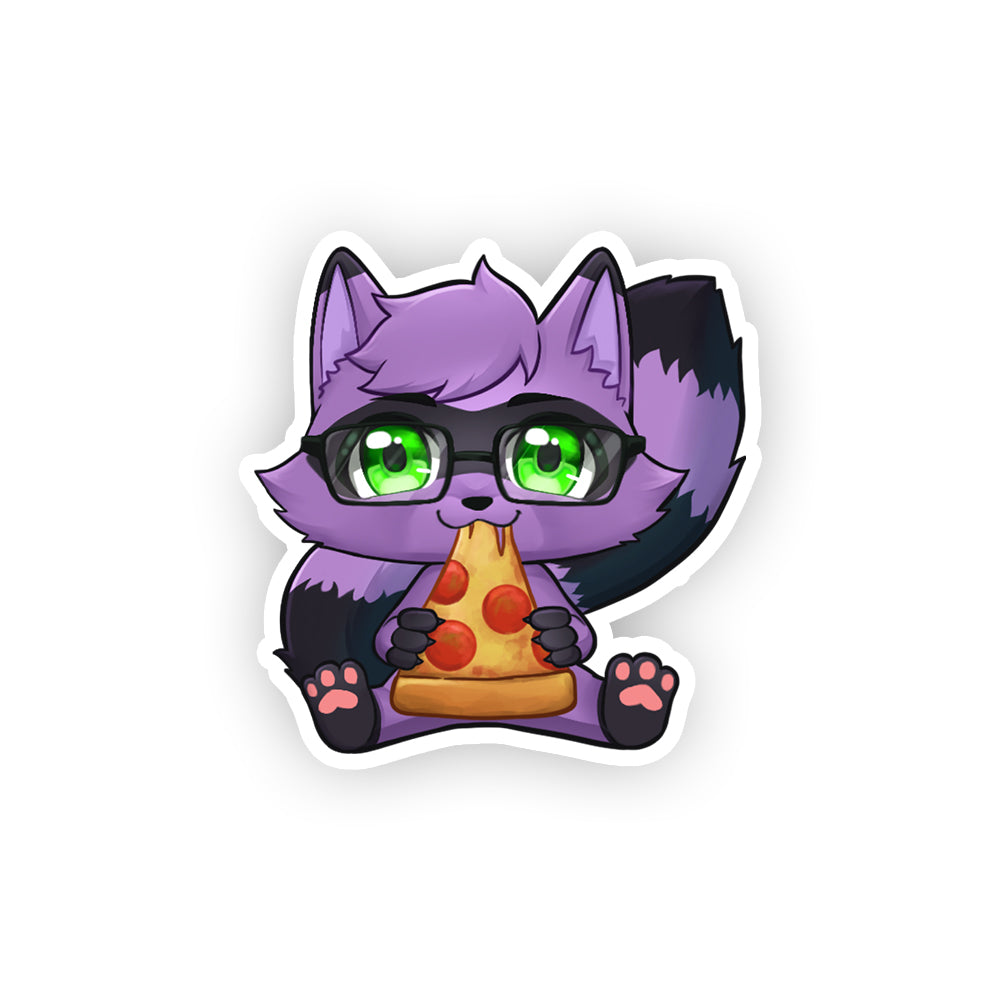 RuffyRaccoon Pizza Time Sticker