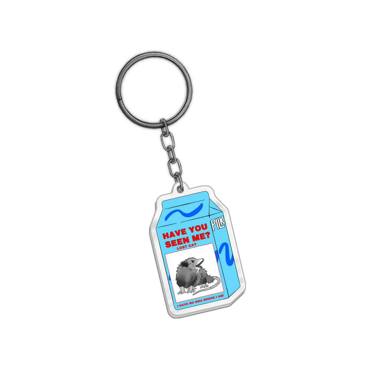 shylostconfused "Lost Cat" Keychain