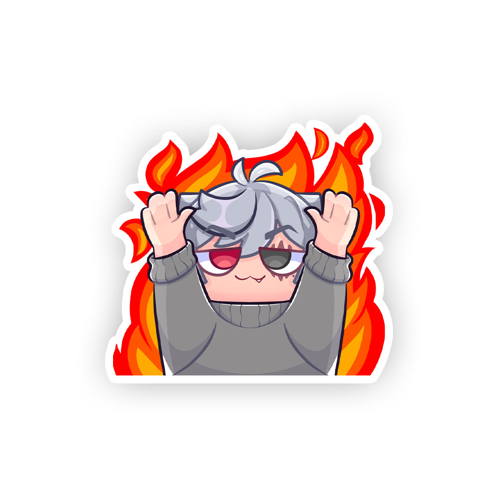 TiroLoco Burn Sticker