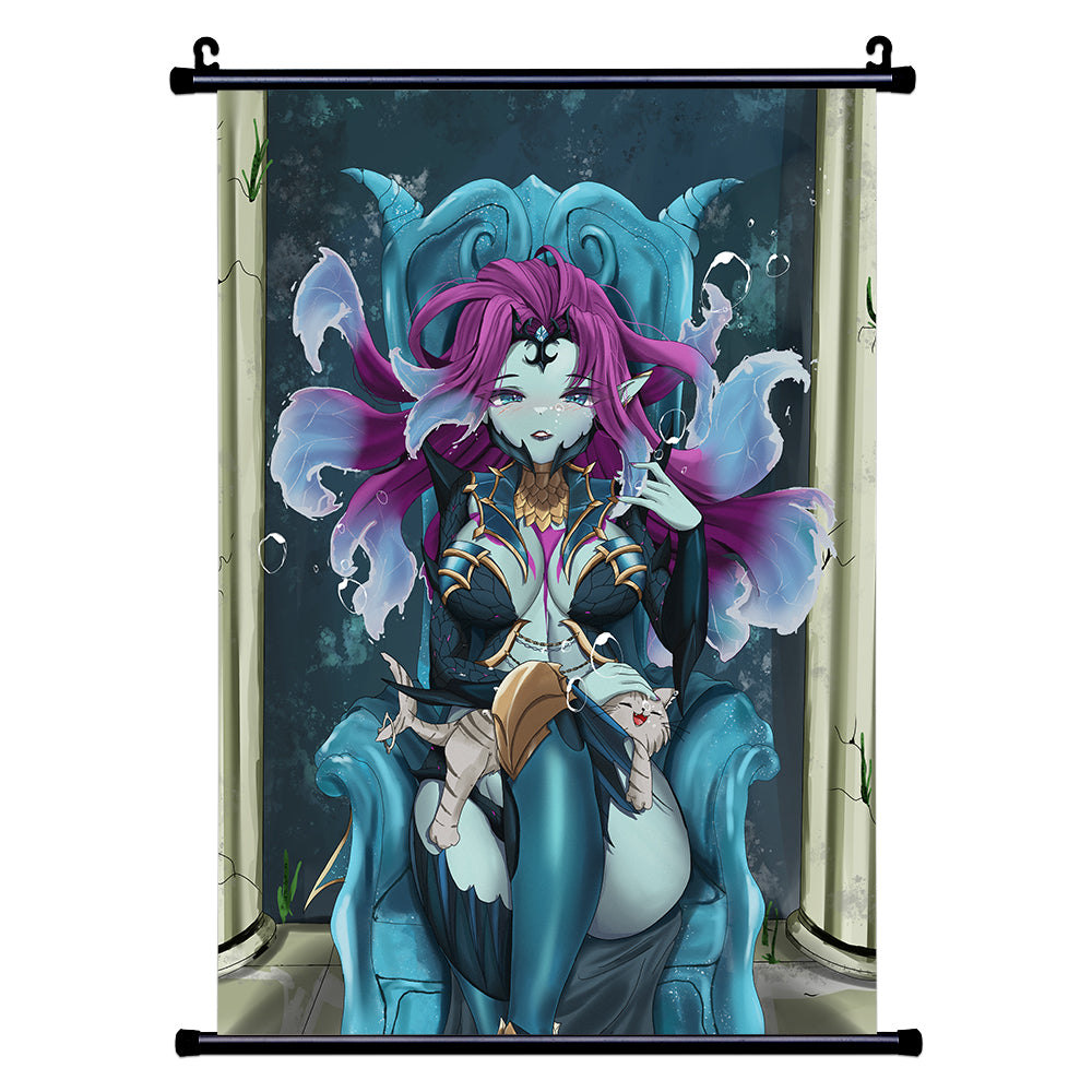Undyne_Arashi Bow to Me Wall Scroll