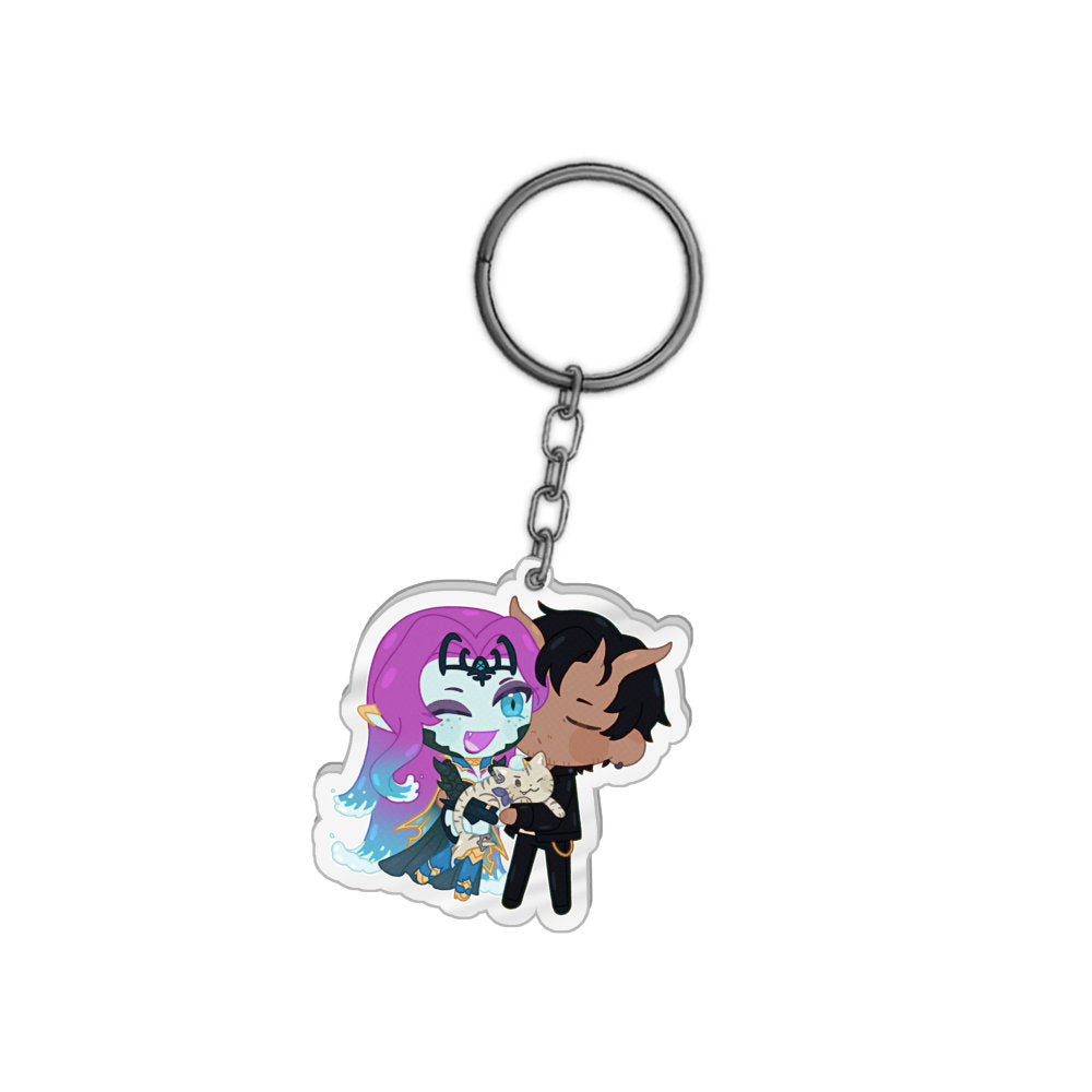 Undyne_Arashi Couple Cuddles Keychain