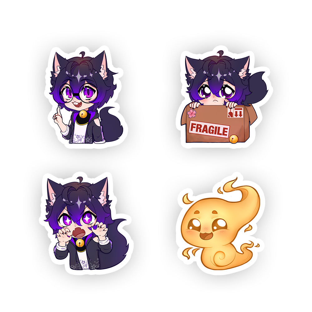 Vee Kaibyō "Phantom Cat" Sticker Pack