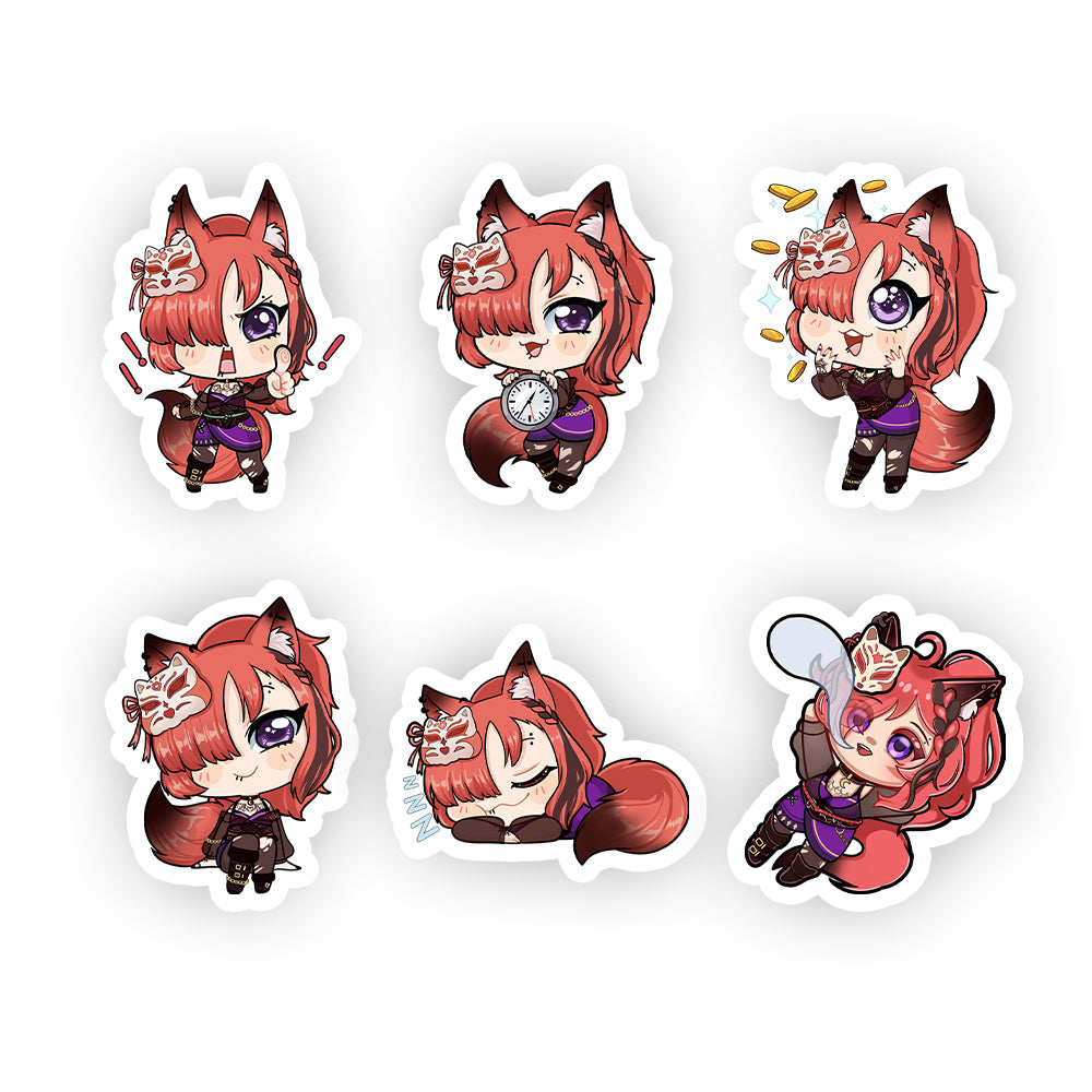 aWildKITsune Chibi Sticker Pack