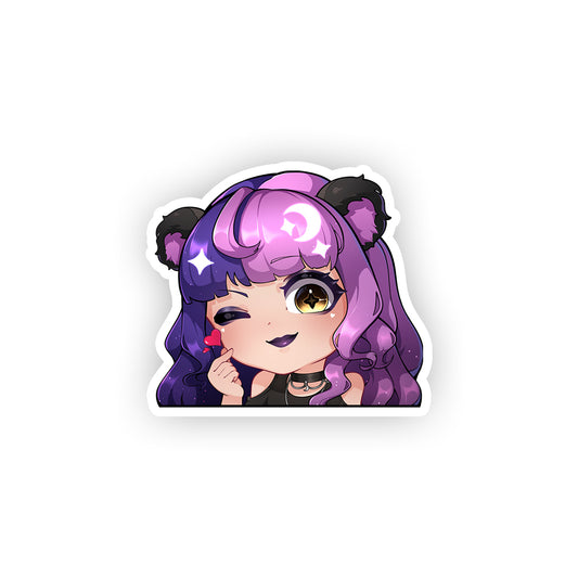 AndiPandi94 Heart Peeker Sticker
