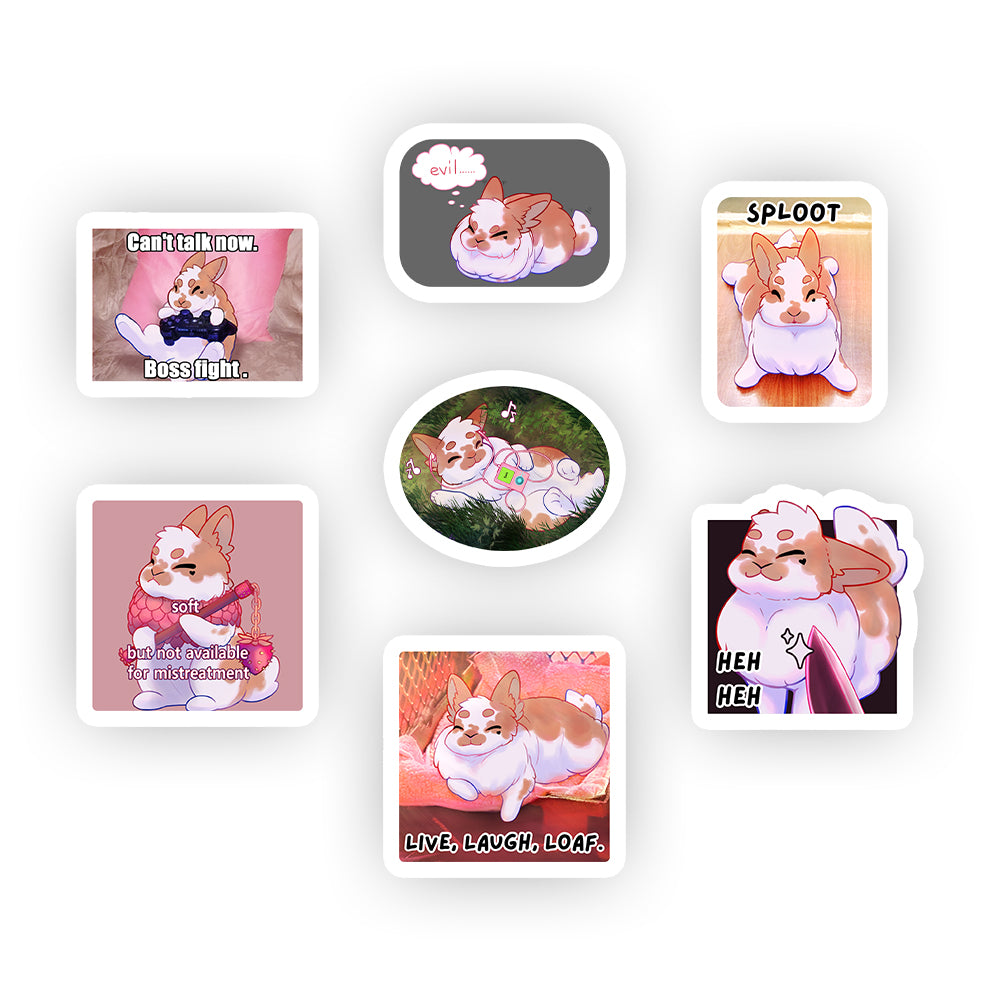 BERiBREi "Bun Memes" Sticker Pack