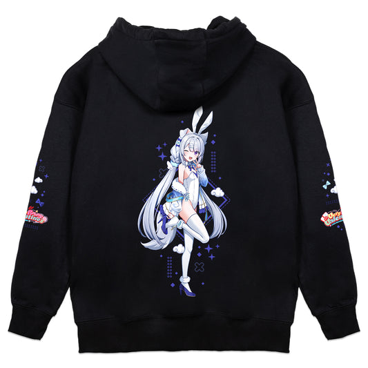 Utahime Mochizuki "Very Bunny Valentine's" Hoodie - Black