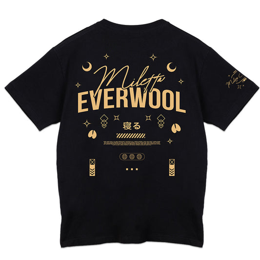 Miletta Everwool "Glamorous" Black T-Shirt