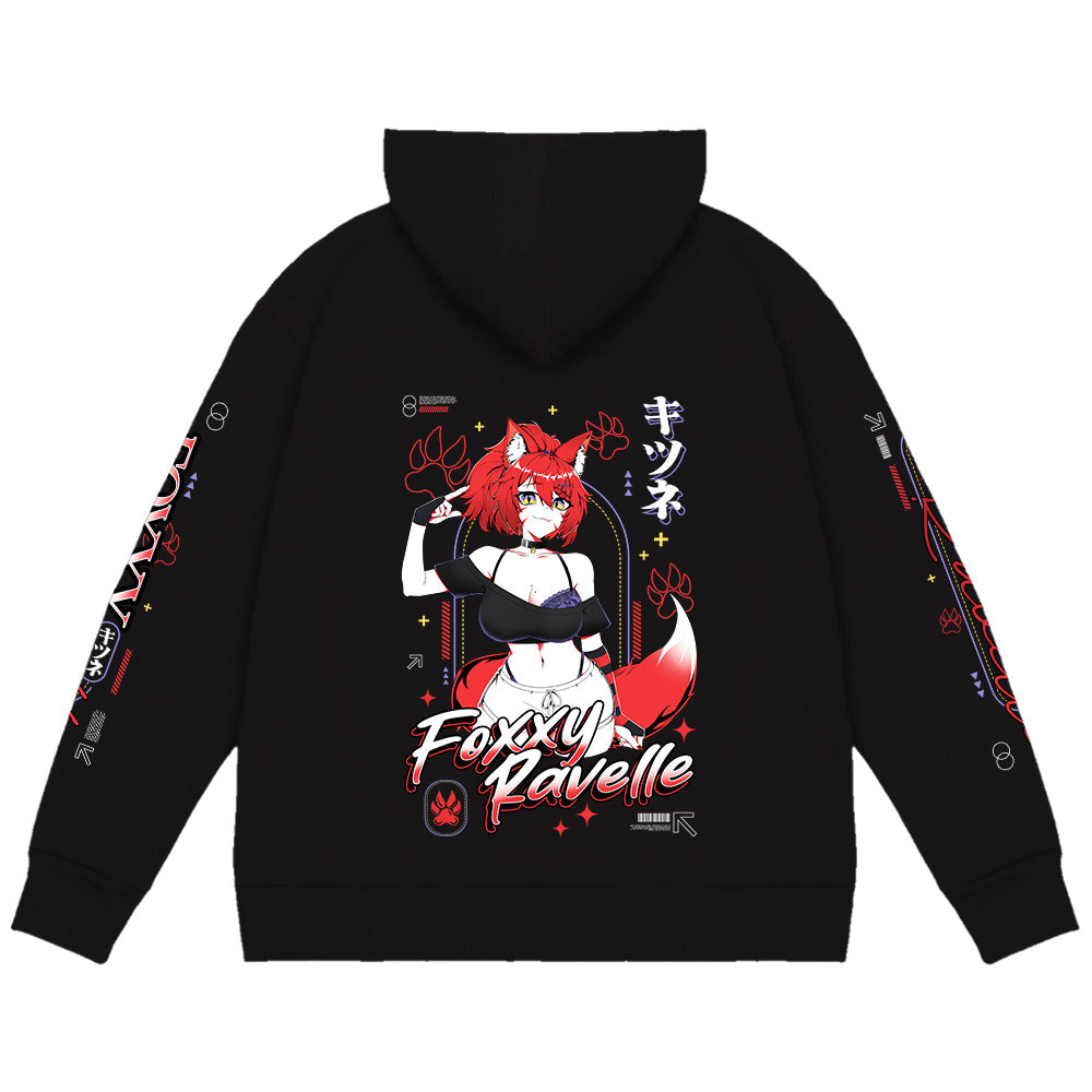FoxxyRavelle Streetwear Zip Up Hoodie