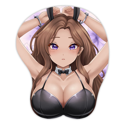 BunnyWinterLily Bunnysuit 3D Mousepad