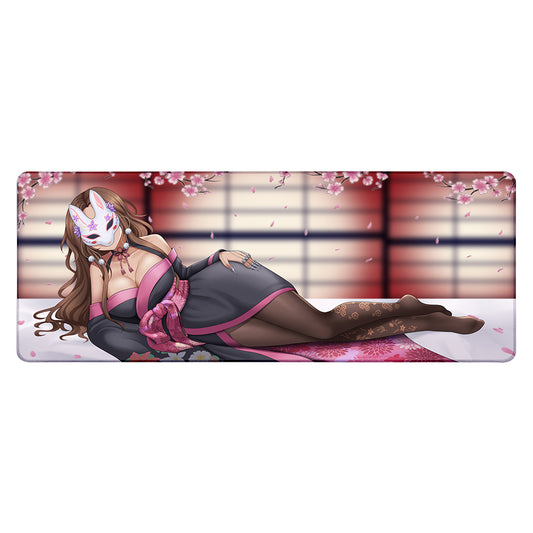 BunnyWinterLily Kimono XL Mousepad