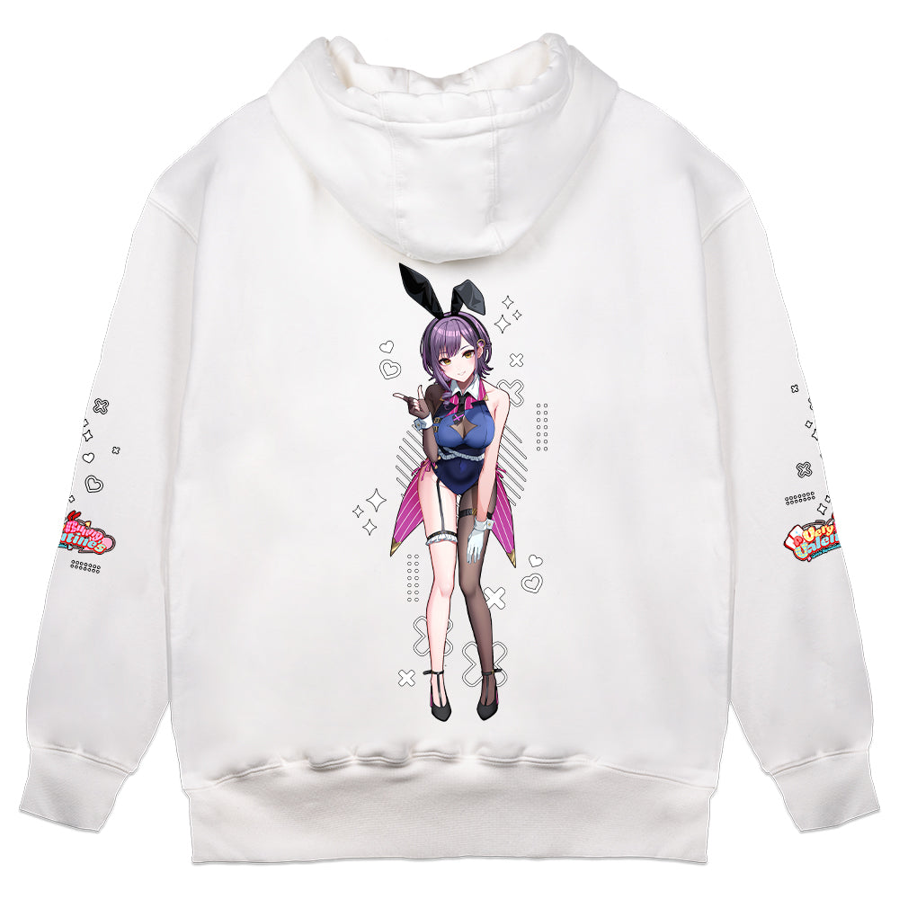 Victoria Valerie "Very Bunny Valentine's" Hoodie - White