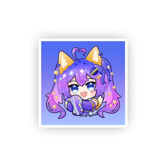 cosmickitsune Macaroon Square Sticker