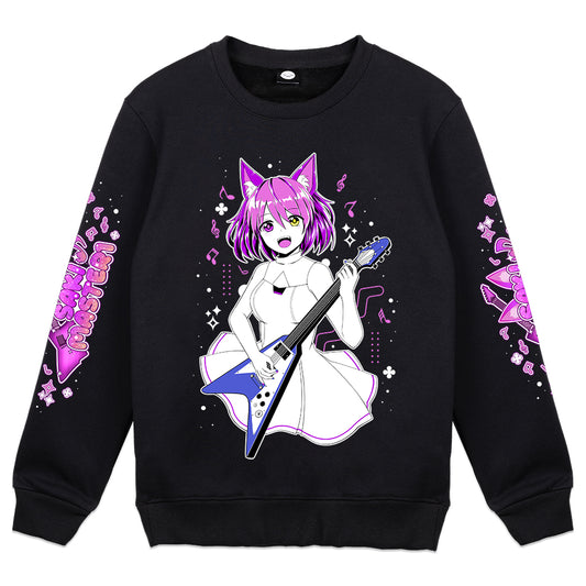 SakiMaster1 "Neko Rock!" Crewneck
