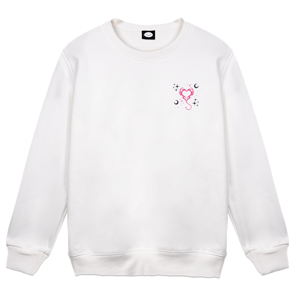 KamiiMaou "Panels" White Crewneck
