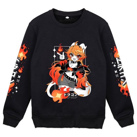 SweatyLilKoi Fire Crewneck