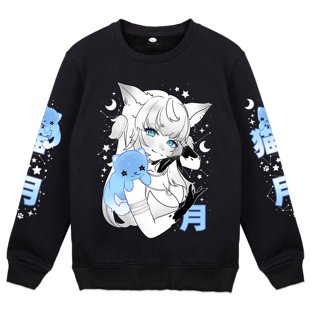 Skyyzie 'Moon Cat' Crewneck