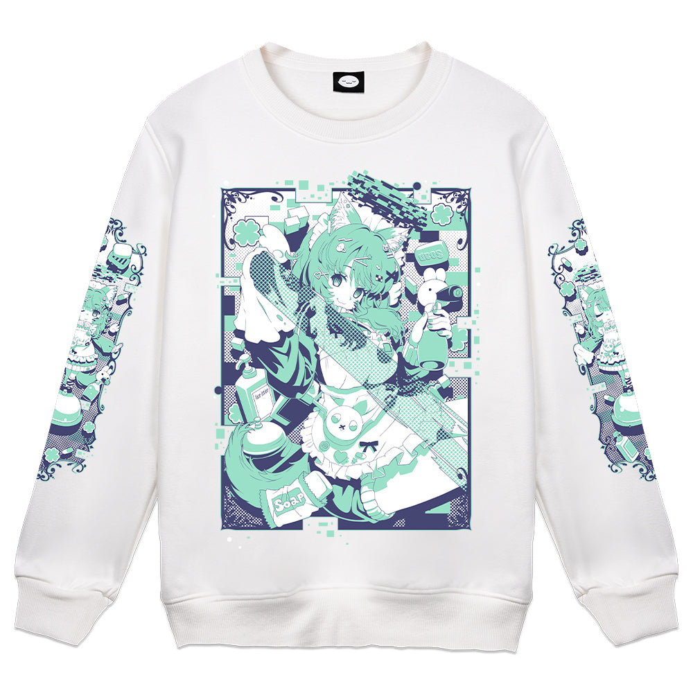 Digiko "Housekeeping V.2" Crewneck - White