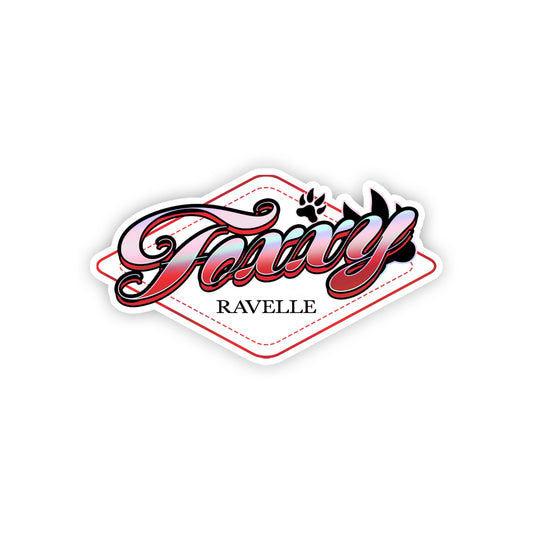 FoxxyRavelle Holo Sticker