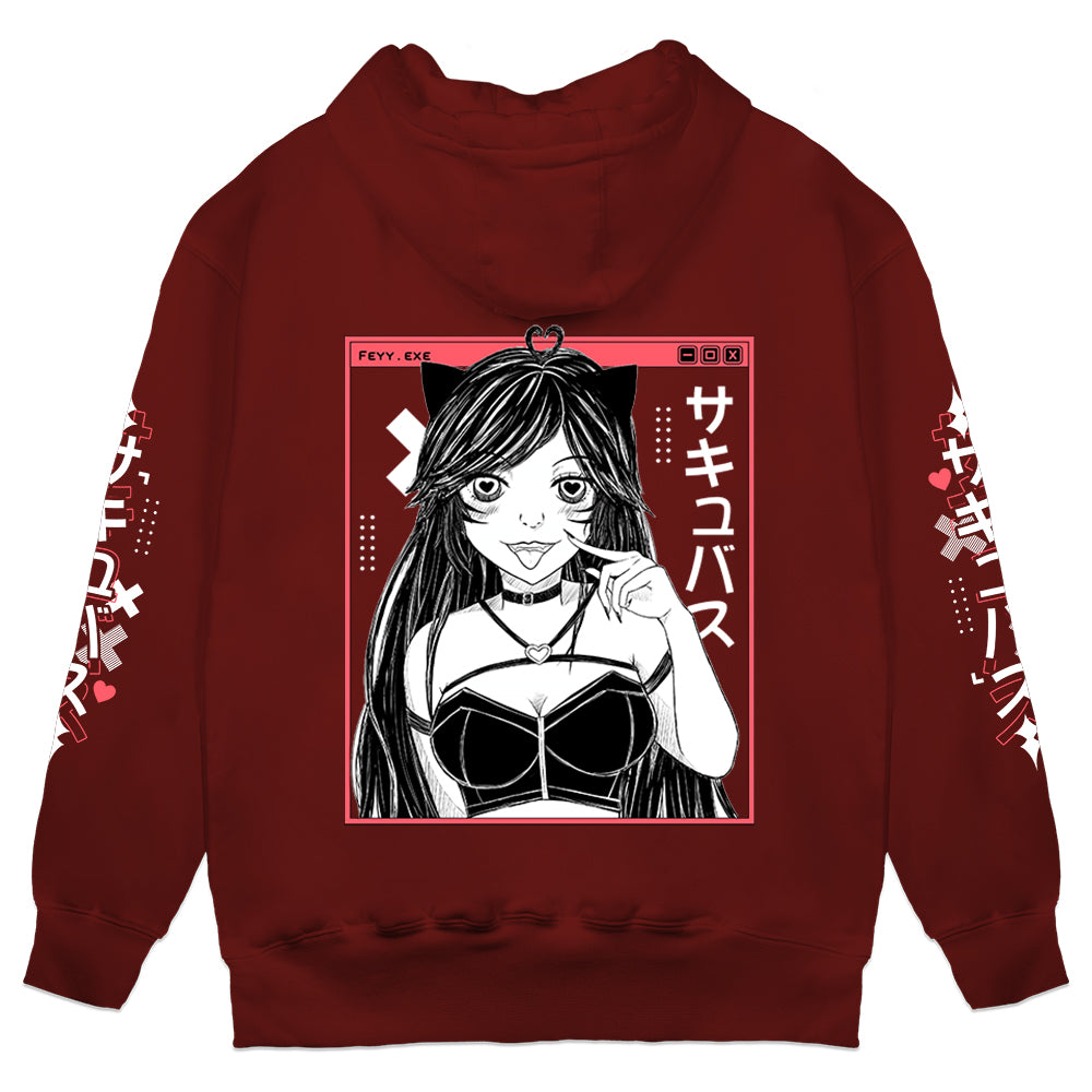 Feyy "PYUUN" Hoodie - Dark Red