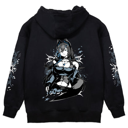 aCitrusFruit Devilish Wolf Hoodie