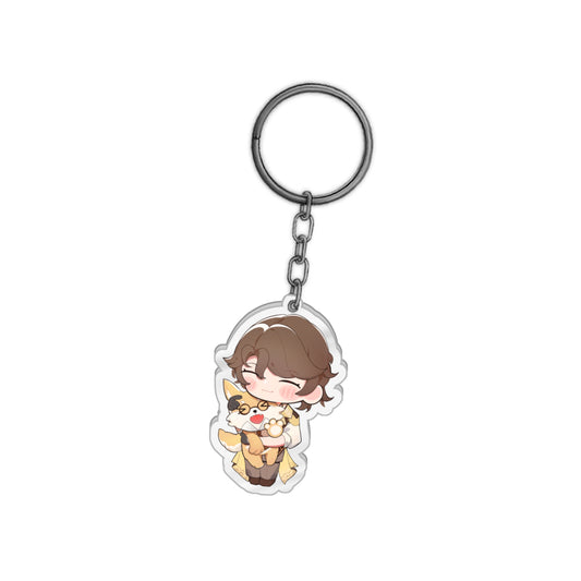 Junnie and Pankeki Keychain