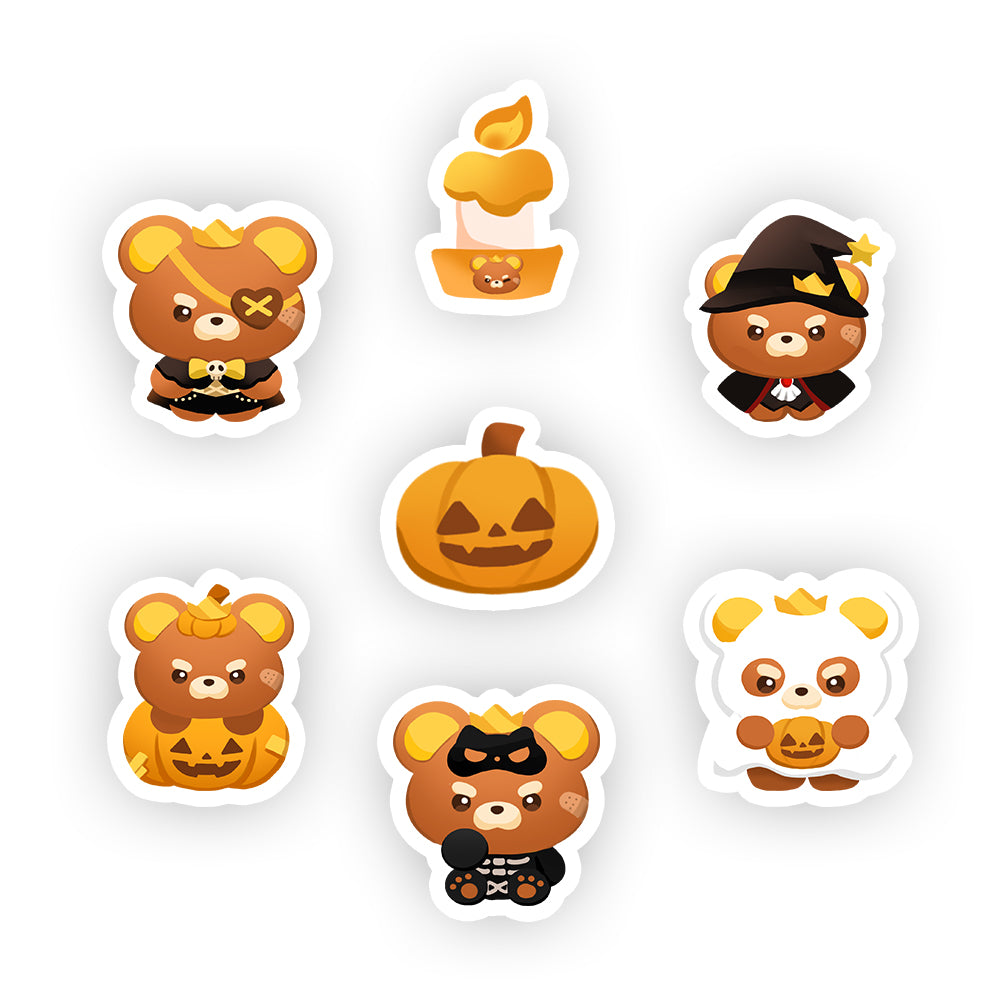 Kiona Mr. Kub Halloween Sticker Pack
