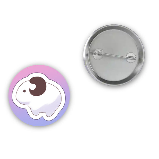 Kuromiya Lucien Pink Sheep Button Pin