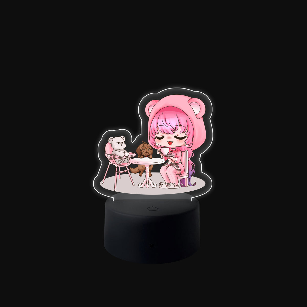 BabyPink Tea Time LED Lamp