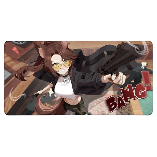 Lady Qathrin "Smoking Gun" XXL Mousepad