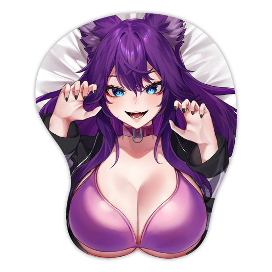 LunaNyaVT "Getting Comfy" 3D Mousepad