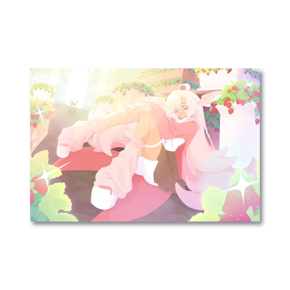 MenguStrawbs "Strawberry Garden" Poster