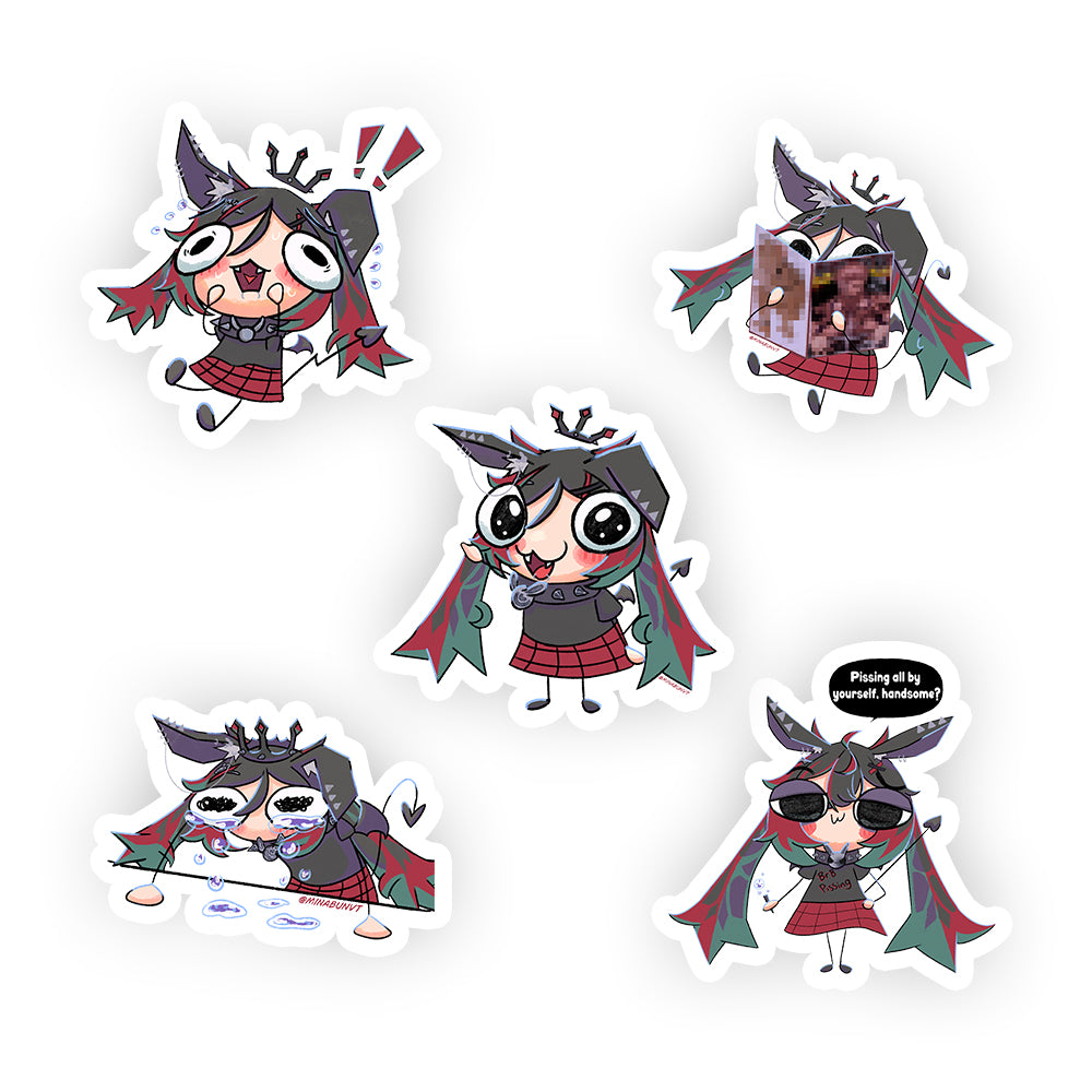 MinaBunVT  Sticker Pack B