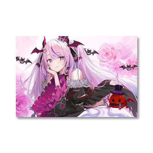 Minorikyun Bats and Roses Poster