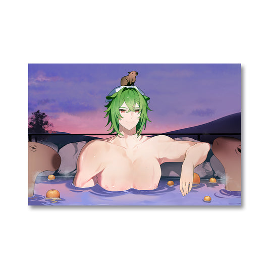 Liffeh Relaxing Capybara Poster