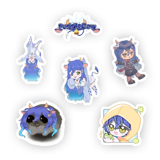 PuddleCow Sticker Pack