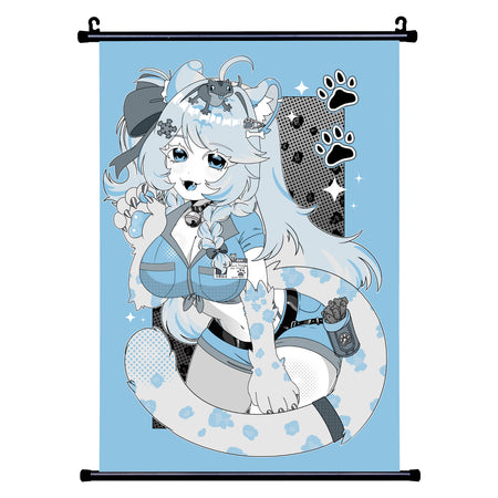 SnowieSmilodon Wall Scroll